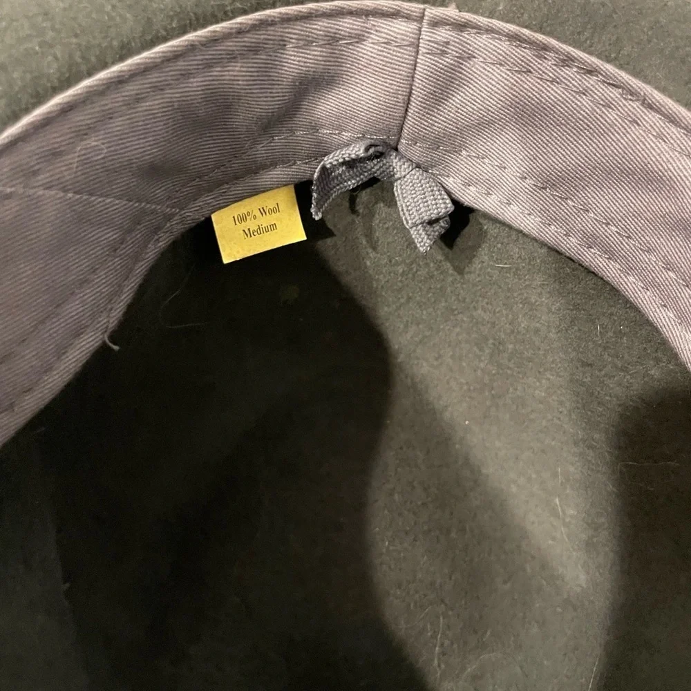 Stylish Gray Wool Fedora Hat ladies medium